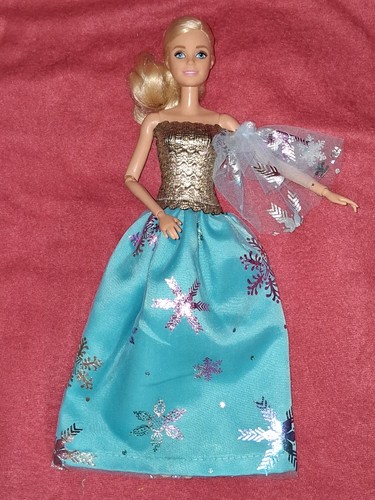 Barbie kleid schneeflocken - kleid,