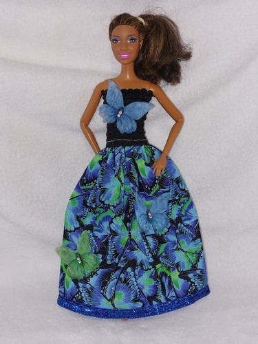 Barbie kleid schmetterlinge - barbie,