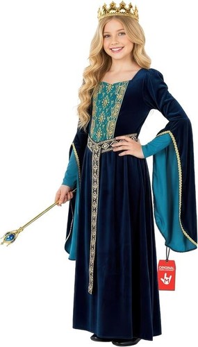 Blaues prinzessin kostüm - blaues,