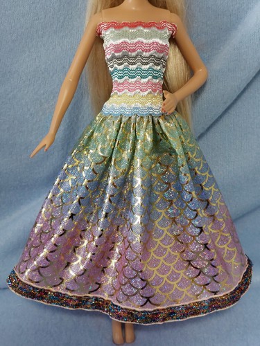 Barbie kleid puppen regenbogen - barbie,