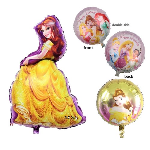 Prinzessin belle folienballon - prinzessin,