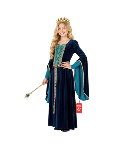 Blaues prinzessin kostüm - blaues,