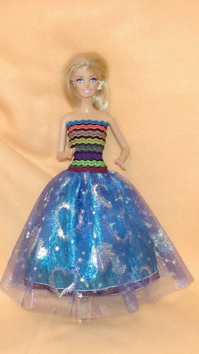 Barbie puppen glitzer kleid - puppen,