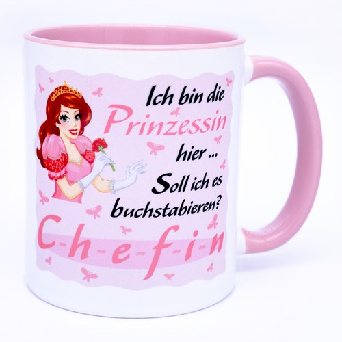Prinzessin chef boss tasse - boss,