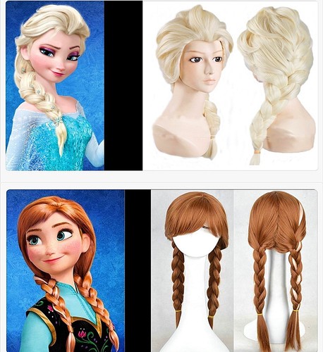 Damen perücke elsa anna - perücke,