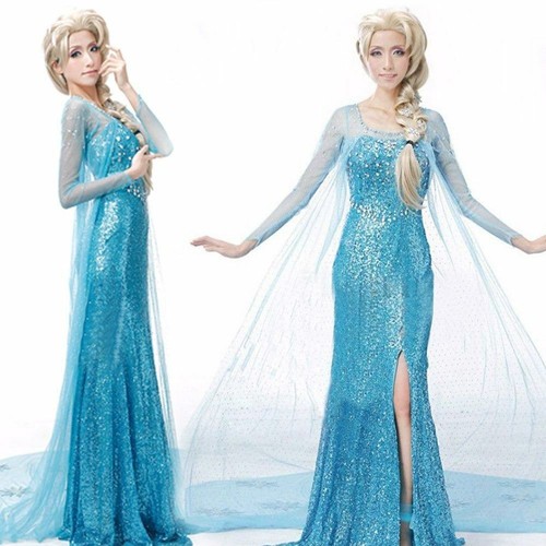 Eiskönigin elsa kostüm kleid - eiskönigin,