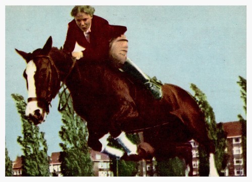 Reiten sammelbild heinerle - sammelbild,