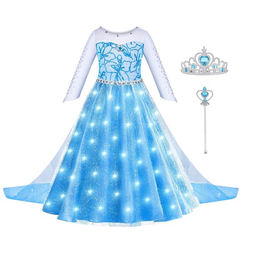 Prinzessin kleid leuchtend led - kleid,
