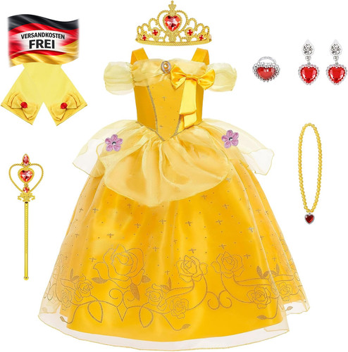 Kinder prinzessin kostüm set - prinzessin,