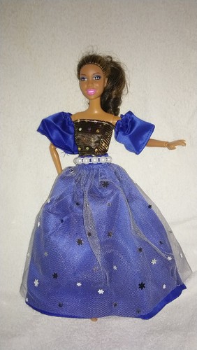 Barbie puppen kleid - barbie, blau